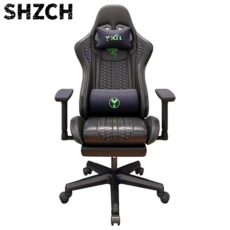 Gaming Chair with Simulation Racing Seat, Adjustable Backrest, Computer Office Chair, Nylon Feet, Gaming Streamer Chair