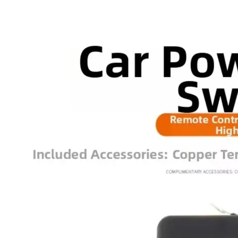 12V‑24V Wireless Remote Control Battery Disconnect Relay Switch, 200A Heavy‑Duty Power Cut‑Off Device For Car Truck Vehicle
