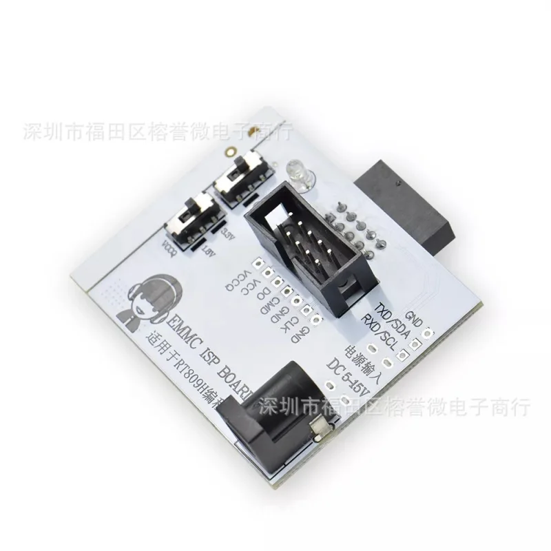EMMC ISPSmall placa emmcFlying Line Online Placa de conversão de leitura/gravação RT809HProgrammer dedicado