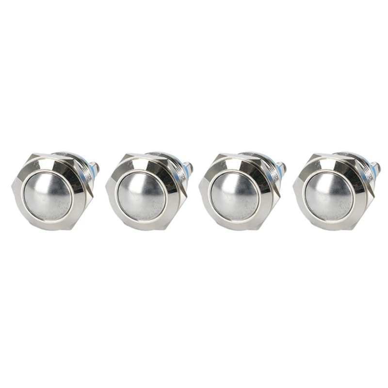 4pcs Metal Button Replacements DIY Friendly Metal Button Suitable for Doorbell Dropship