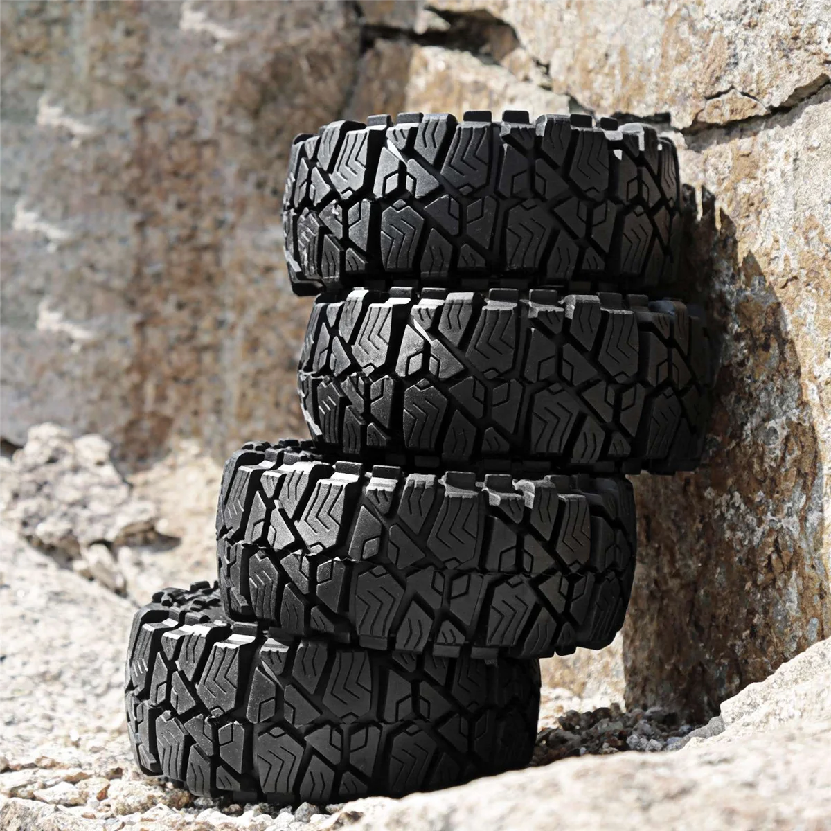 4Pcs 1.9 Inch Climbing Tires Wheels for 1/10 RC Model Car Crawler Retrofit Accessories SCX10 TRX4 RGT