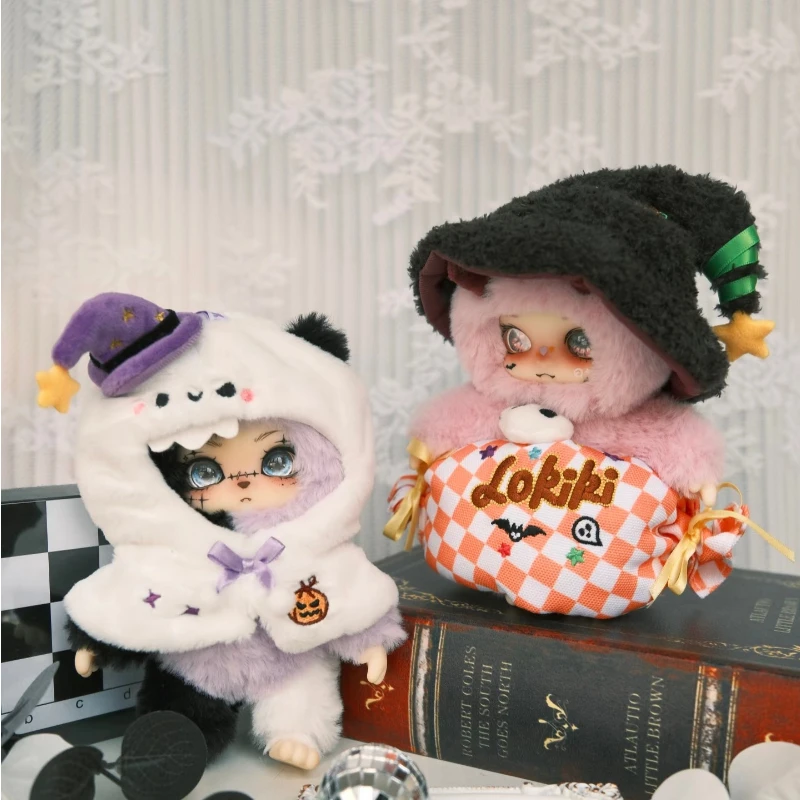 Lokiki Trick Or Treat Series Vinyl Gezicht Pluche Hangers Blind Box Halloween Limited Edition Poppen Speelgoed Decoratie Verrassingscadeau