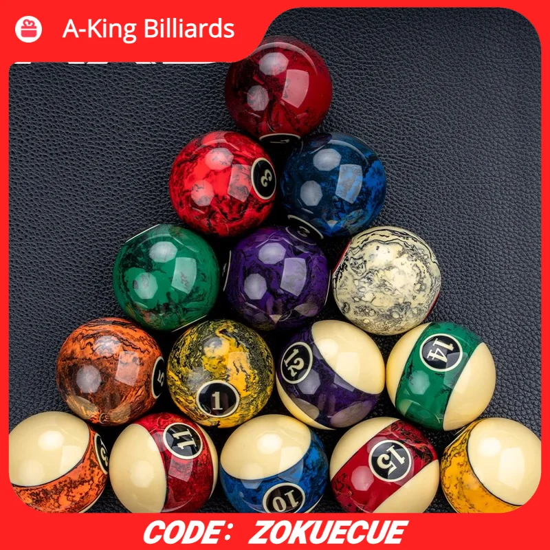 

AXD 16pcs Billiard Pool Ball Set with 57.2mm Resin Balls Professional Nine Ball for Pool Cue Billiard Accessories