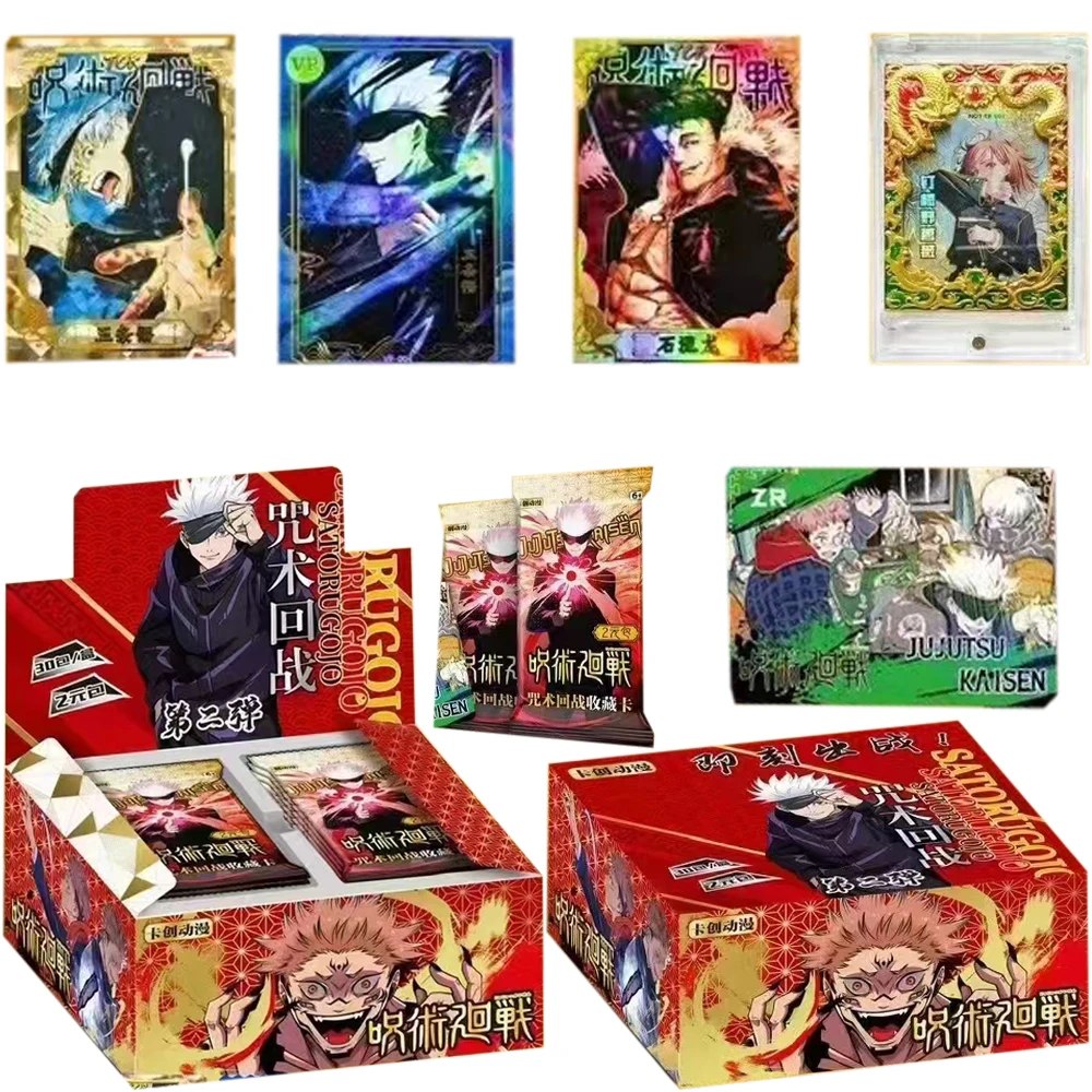 

Kachuang Jujutsu Kaisen Collection Card box All Set Anime Character Rare Flash SSR Card Deluxe Edition Card Board Game Toys Card