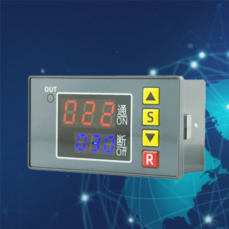 AK51-T3231 Digital Time Delay Relay Multifunction LED Display Cyclic Timing Control Switch Adjustable Timing Relay