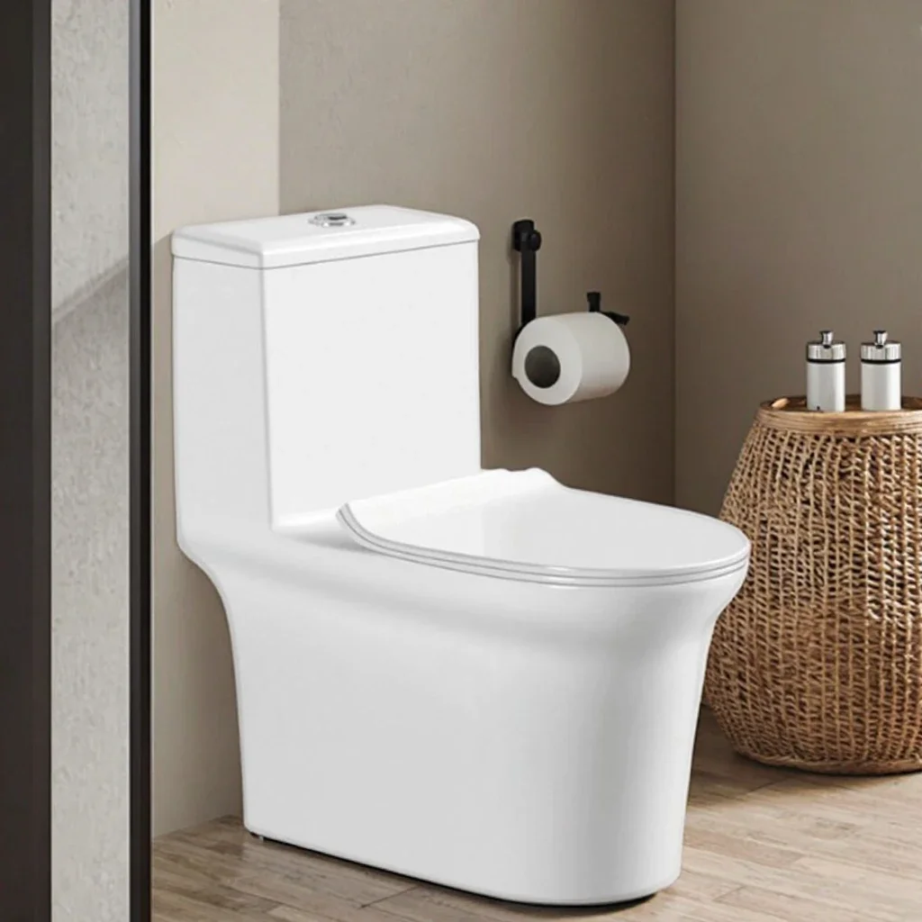 Glossy White CUPC USA Standard Wc Sanitary Ware Tornado Siphon Water Closet Bathroom Cupc Ceramic One Piece Toilet Commode