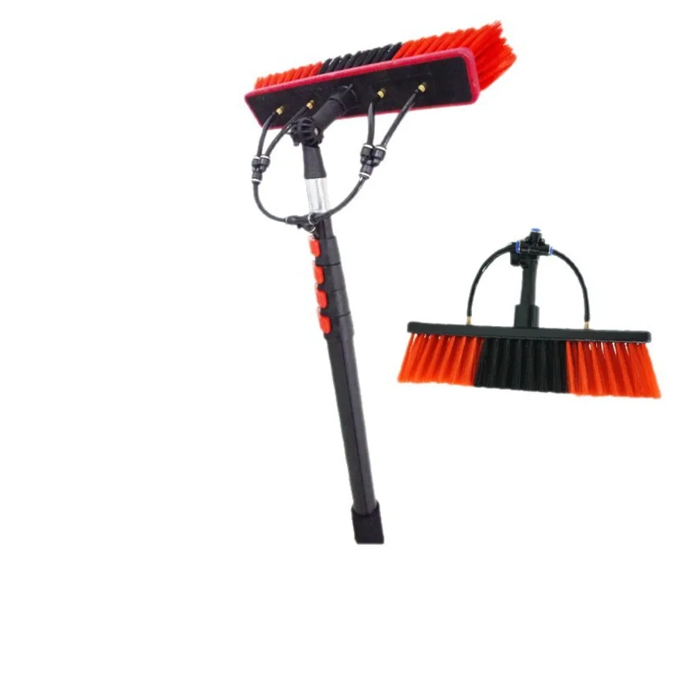3.6/4.6 meters Solar Panel Cleaning Brush Telescopic Water Brush Soft Bristle Glass Window Exterior Wall Cleaning Tools