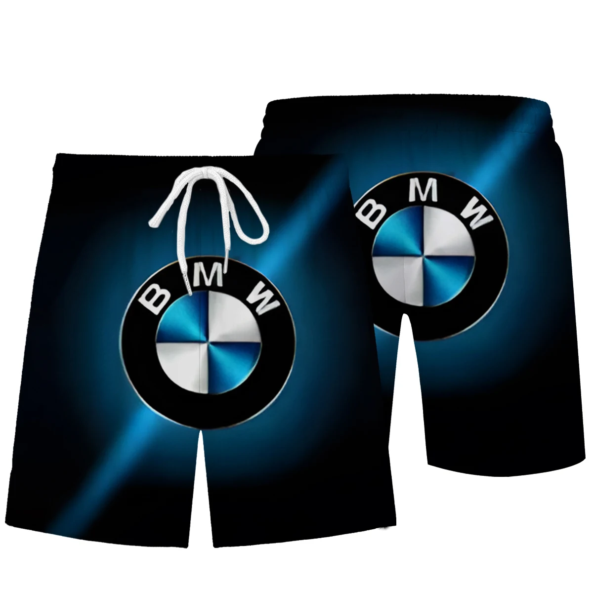 Men's BMW Summer Shorts Fashion and Leisure Hawaiian Beach Shorts 3D Printing BMW Fashion Design Clothing 2025 New Edition