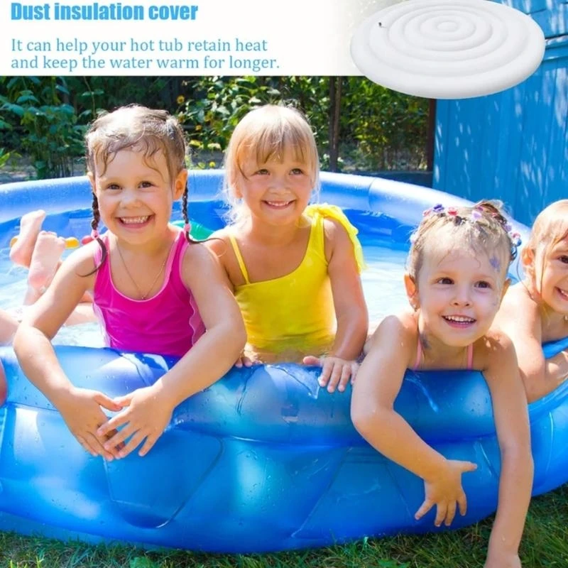 Inflatable Hot Bathtub Cover Rainproof Insulated Energy Saving Lid 4.7ft/5.4ft 15UB