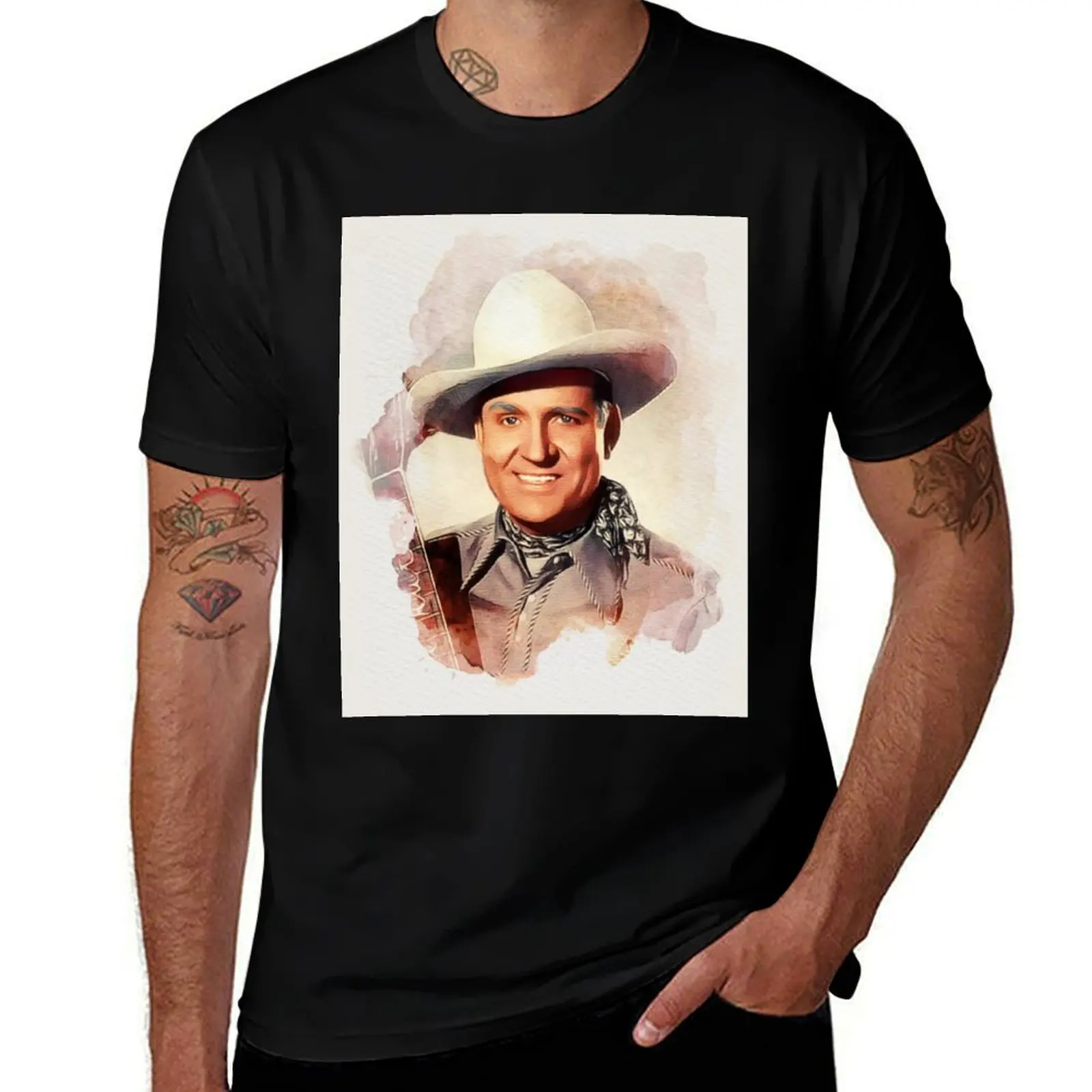 

Gene Autry, Music Legend T-Shirt t shirts for man cotton t shirts for man slim fit T-Shirt