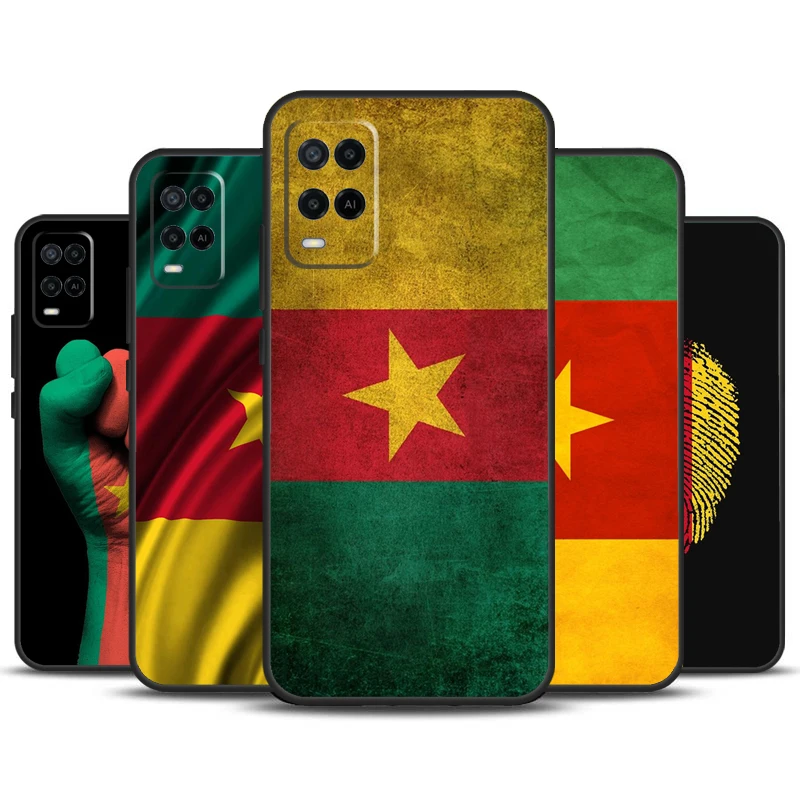 Republic of Cameroon Flag For OPPO A98 A78 A58 A5 A9 A15 A17 A57 A77 A96 A76 A16 A54 A74 A94 A52 A72 A57S A53S Case