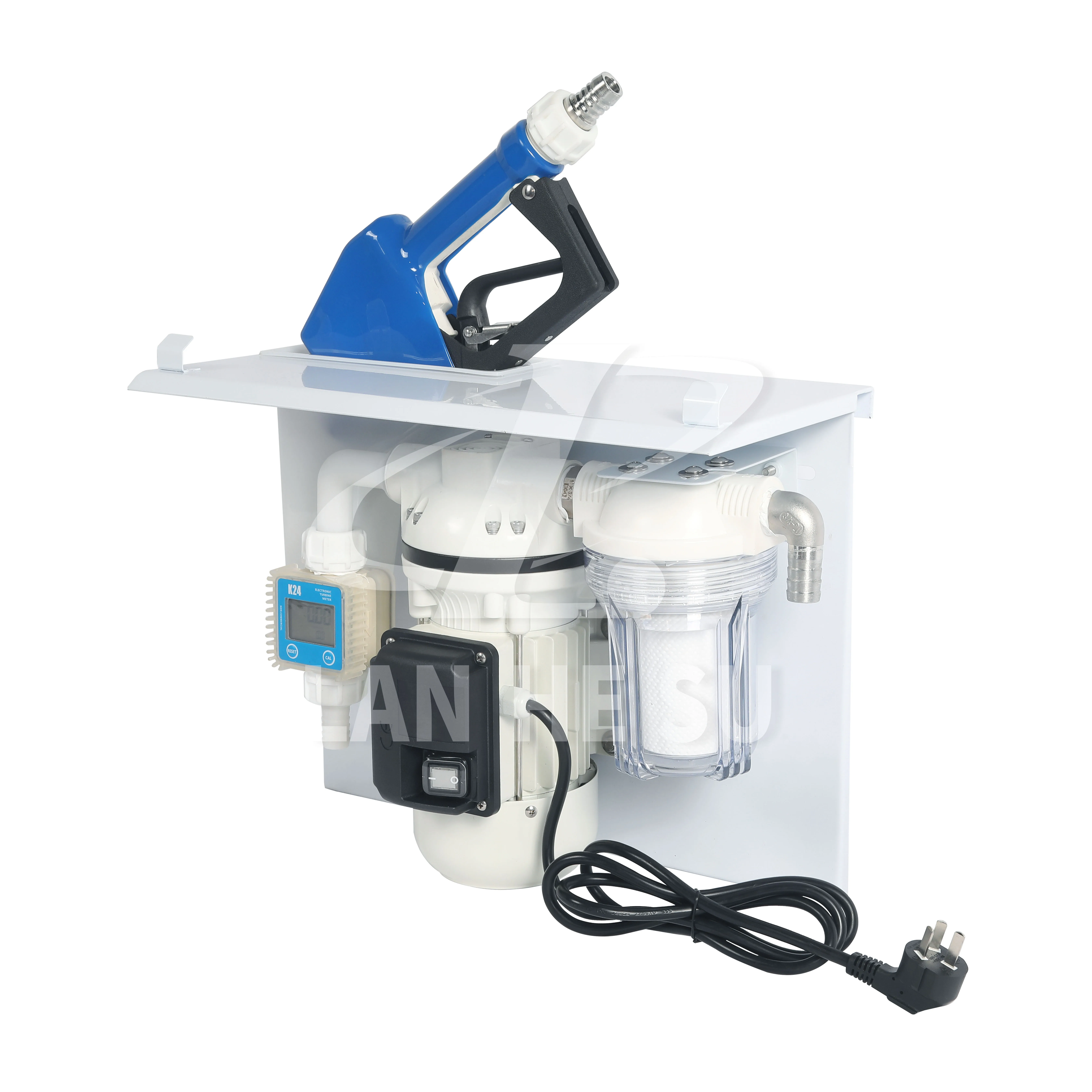 K24 Digital Flow Meter IBC Tank Water Chemical Liquid DEF Dispenser Transfer Pump