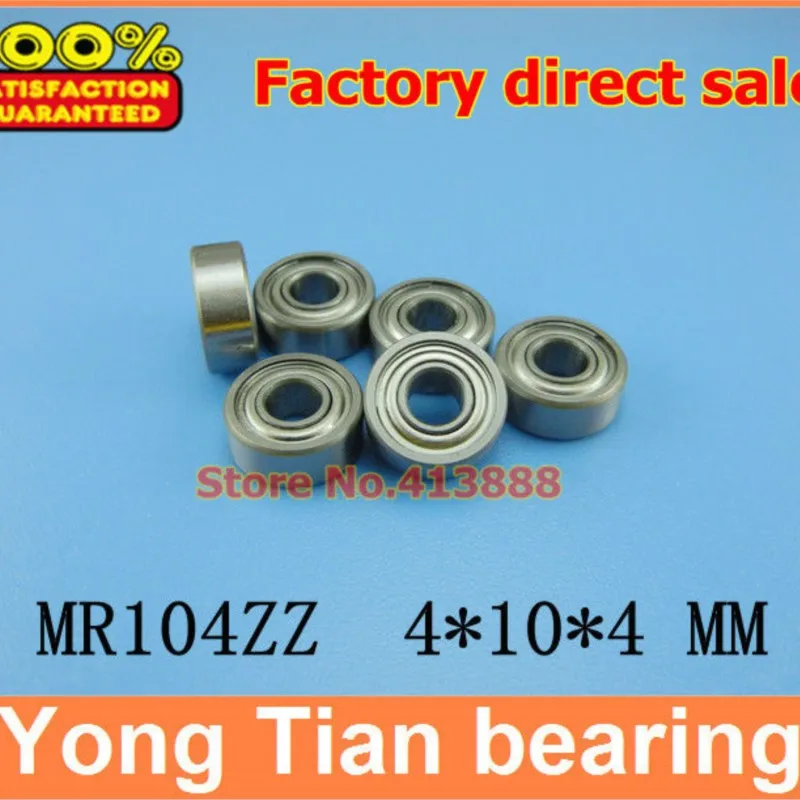 

NBZH bearing Free Shipping Mini Stainless Steel Ball Bearing (stainless Steel 440C material) SMR104ZZ 4*10*4 Mm 200pcs/lot