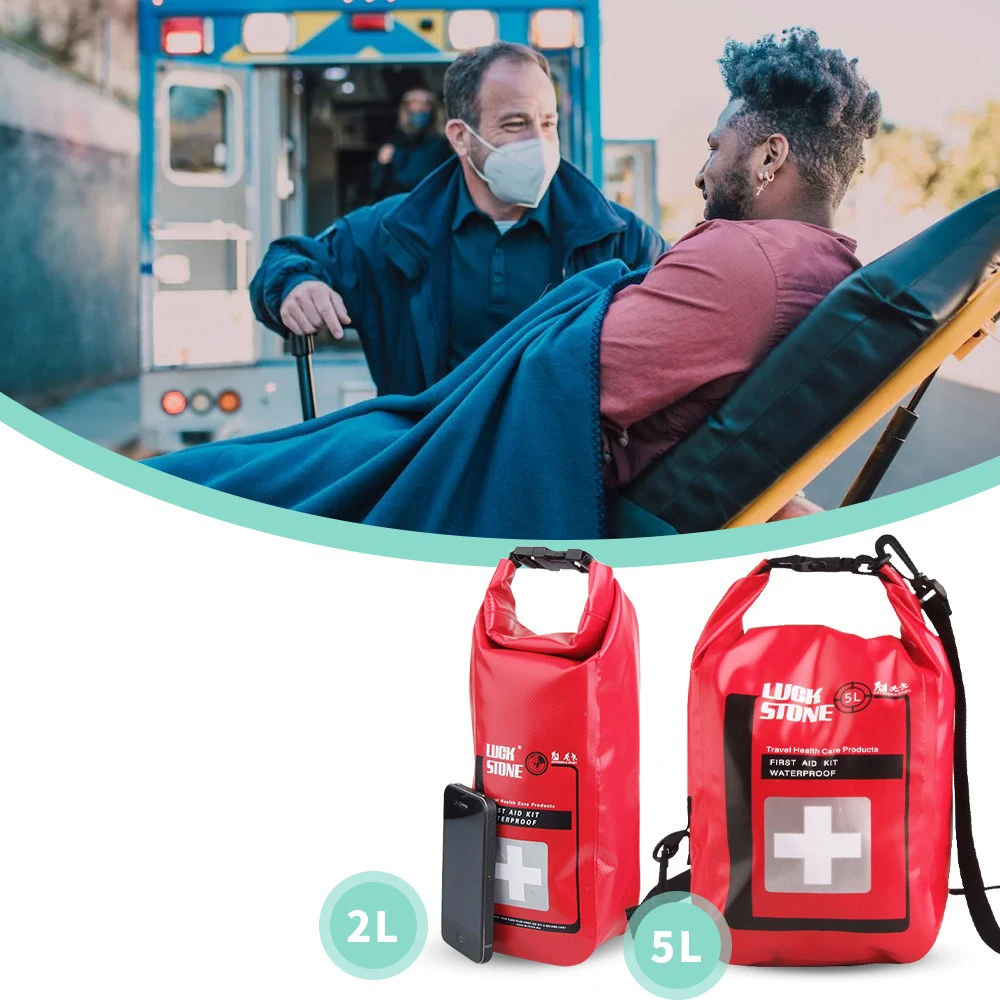 Outdoor Emergency Item Big Capacity Storage Bag Drifting Upstream First Aid Portable Waterproof Bag Family Emergency Medical Kit