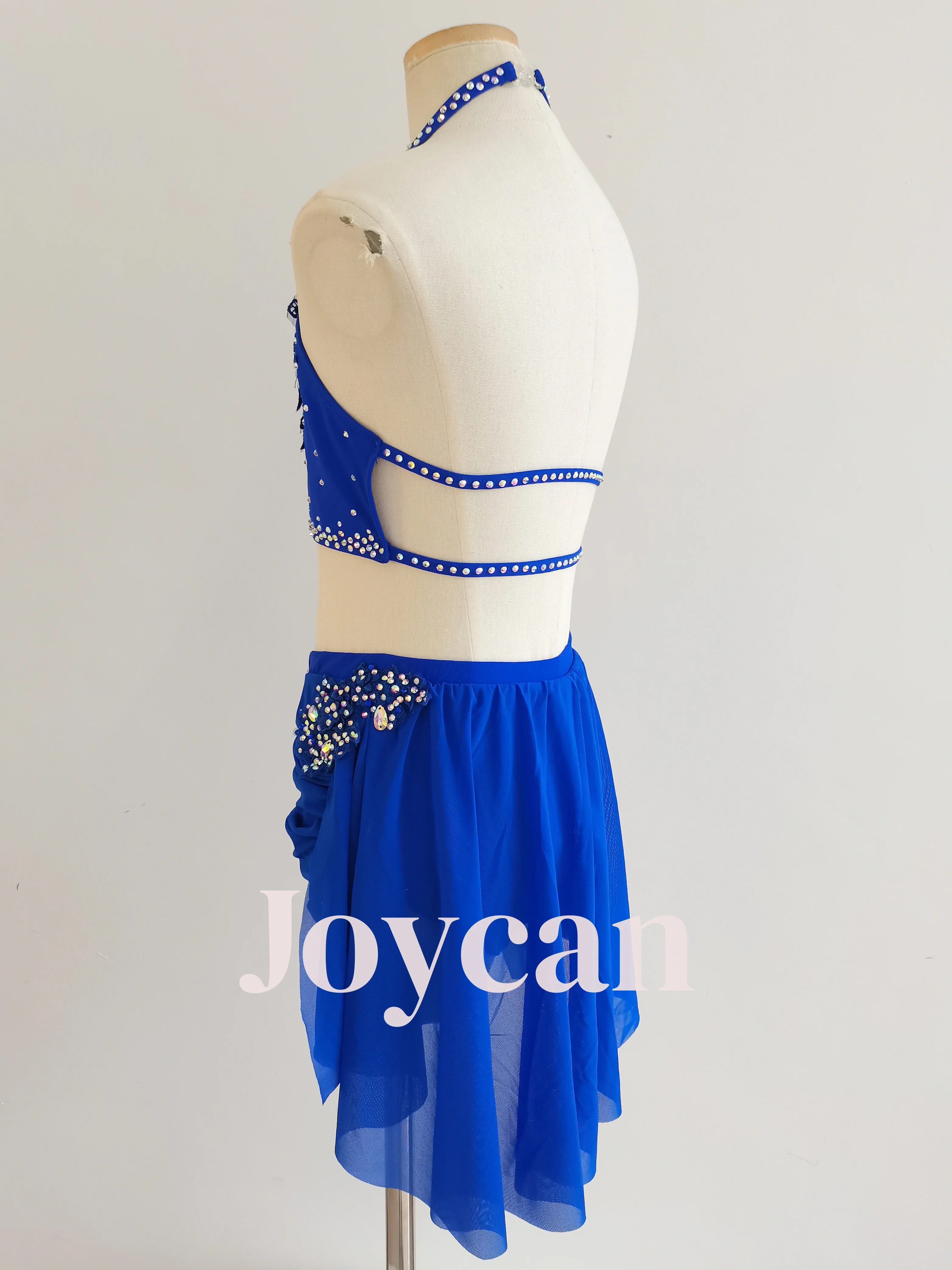Joycan Lycial robe de danse diamant bleu éclaircissant cadeau compétition Performance à la main personnalisé pôle danse Ballet danse