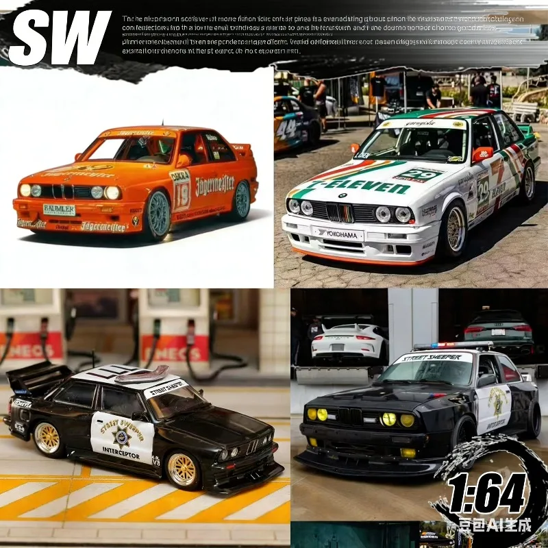

Масштабная модель полицейской машины BMW E30 M3 LTO 711 (1:64) из литого сплава, статическая модель, подарок для мальчиков на праздник, коллекционный предмет для взрослых, предмет декора.