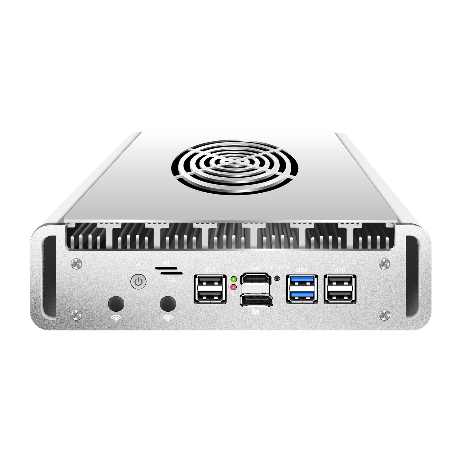 Topton Metal Firewall Mini PC With Fan AMD Embedded R2314 4x2.5G LAN DDR4 NVMe 6xUSB Proxmox PfSense OPNsense Home Server PC