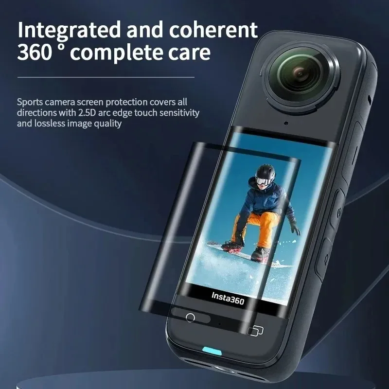 ฟิล์มป้องกันหน้าจอ PMMA แบบนิ่มสำหรับ Insta360 X4ป้องกันหน้าจอป้องกันการแผ่นฟิล์มกันรอยสำหรับ Insta 360อุปกรณ์ X4