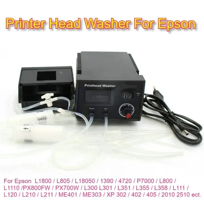 Машина для очистки печатающих головок, очиститель для принтеров Epson L805, L1800, L800, печатающих головок XP600, i3200, TX800, i1600, FA04000, FA04010.