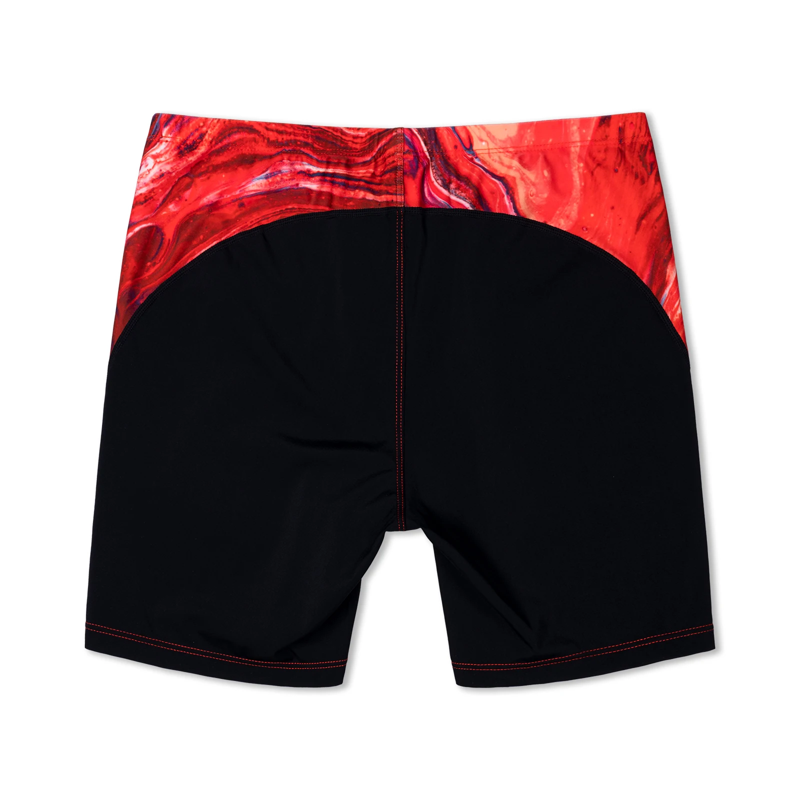 MY KILOMETRE Herren sportliches Bein mit quadratischem Bein Schwimmen Jammers Lavarot Langlebig Training Splice-Badeanzug Sportliche Bademode Badehose – Detail 5