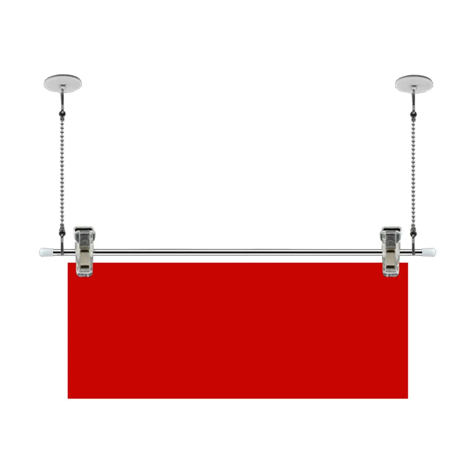 Ceiling Sign Hanger Picture Hanging Hooks Rod Ceiling Sign Holder for Store Sign Board Advertising Picture Framing Open Signs