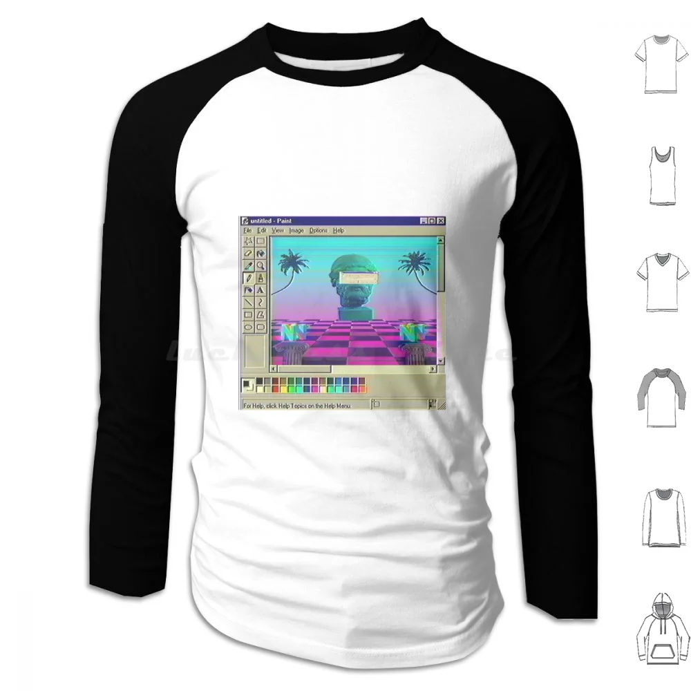 Summer Love Hoodies Long Sleeve Vaporwave Trippy Aeste
