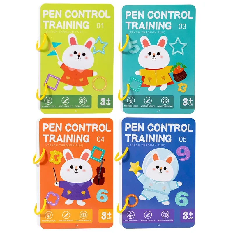 Magical Tracing Workbook Control Training Book Reusable Magic Practice Copybook Children Montessori Drawing Education Stationery