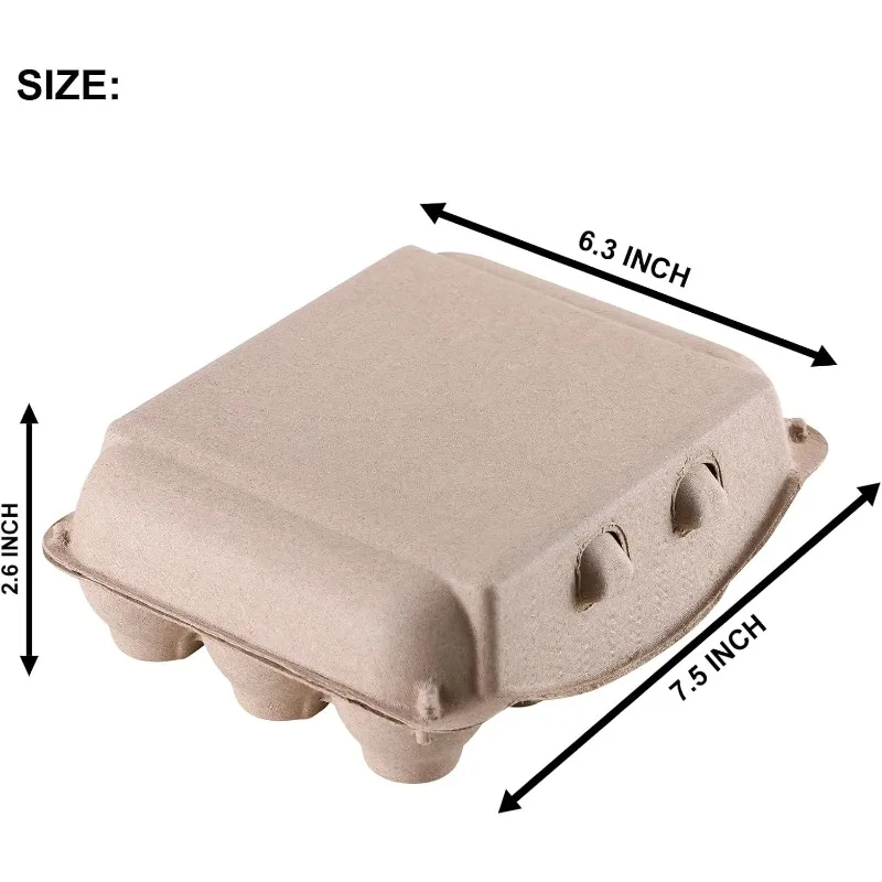 

Vintage Egg Cartons 30 Pack, Blank Natural Paper Pulp Square Dozen Egg Cartons Eggs, Classical