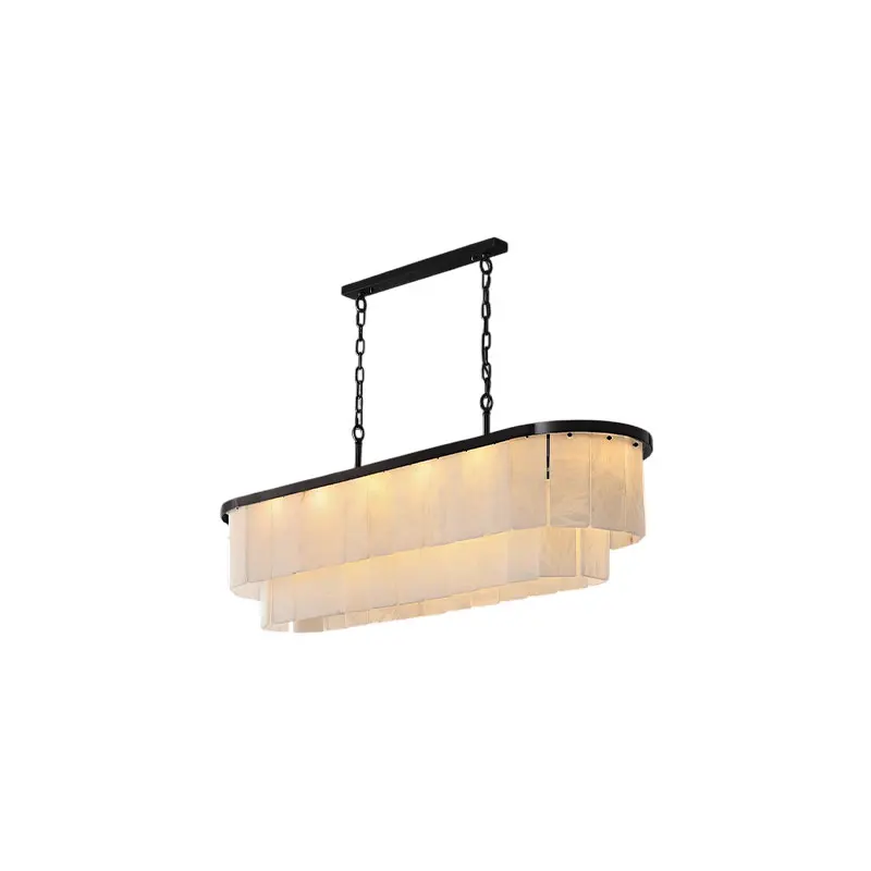 3-7 Layer Black Silver Marble 2026 Chandelier Hanging Lamp Lustre Alabaster Suspension Luminaire Lampen For Foyer Dinning Room