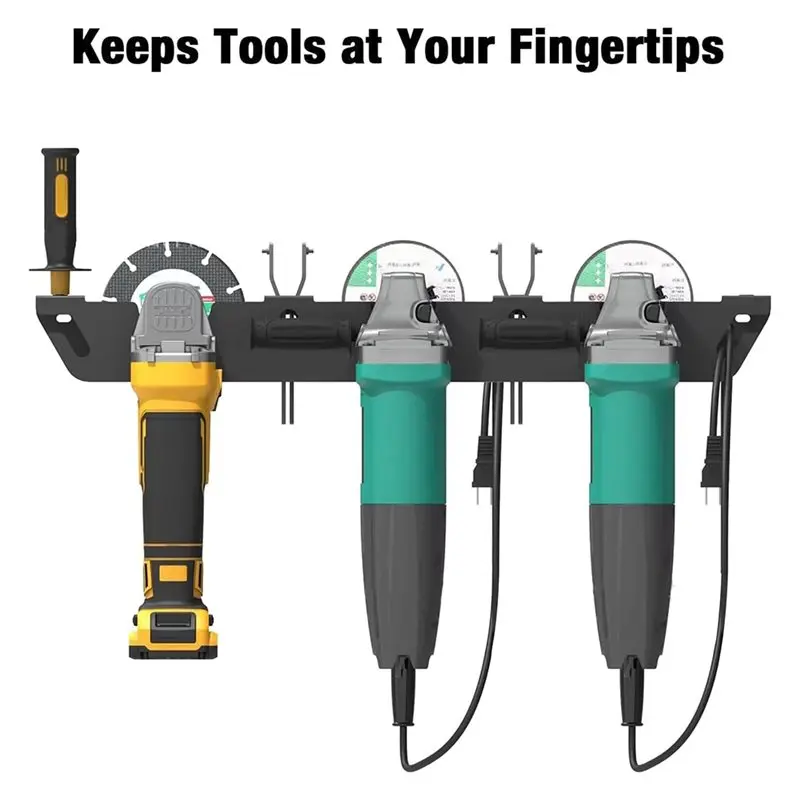 JHD Настольная шлифовальная машина, подставка для инструментов, держатель воздушной шлифовальной машины для мастерских, гаражных навесов, настенный кронштейн, стабильные приспособления