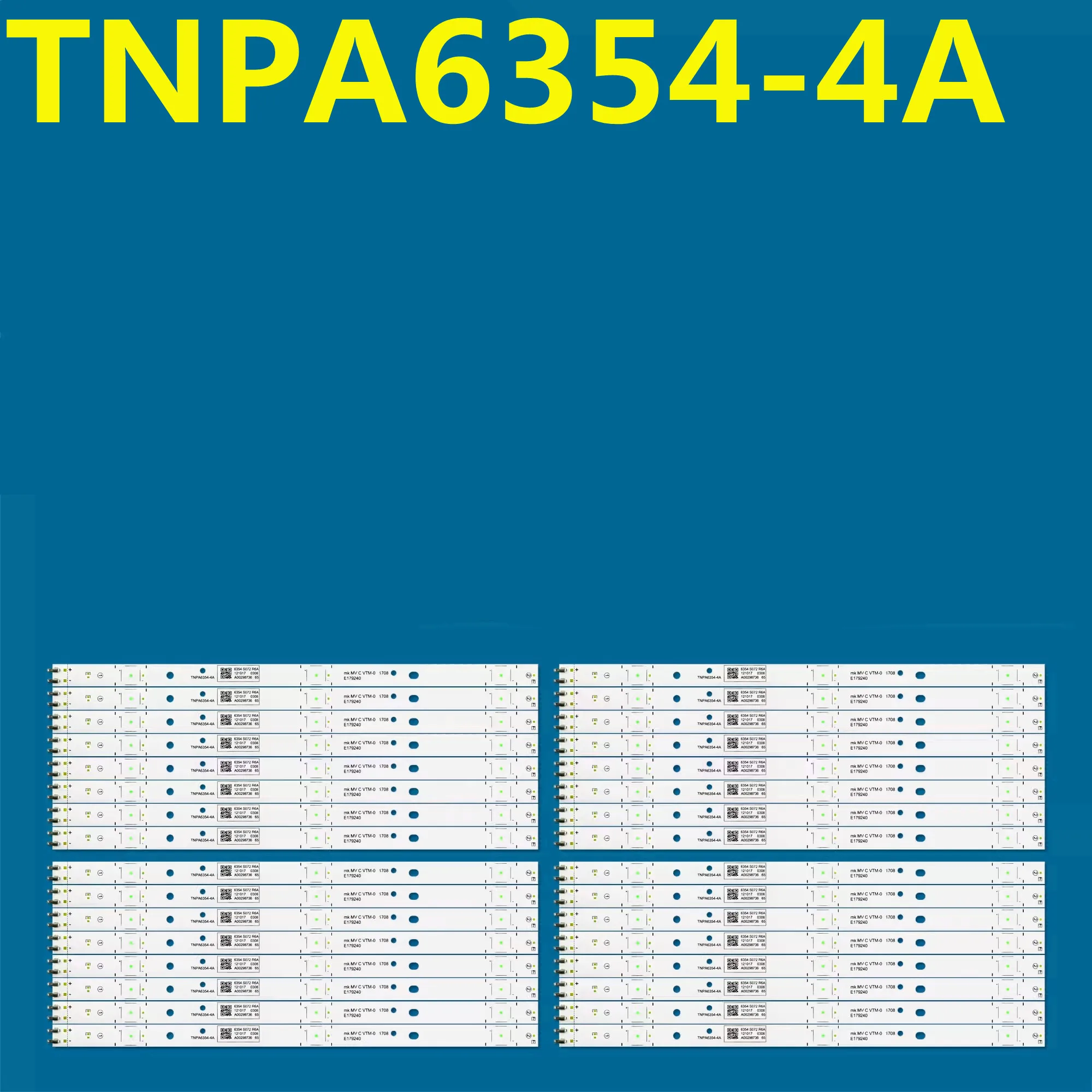 

32 шт. светодиодная лента для 65 дюймов TNPA6354-4A mk MV C VTM-0 1708 E179240 TH-T65EX600K TH-65EX600W TX-65FX600B TC-65FX600B TX-65EX610E