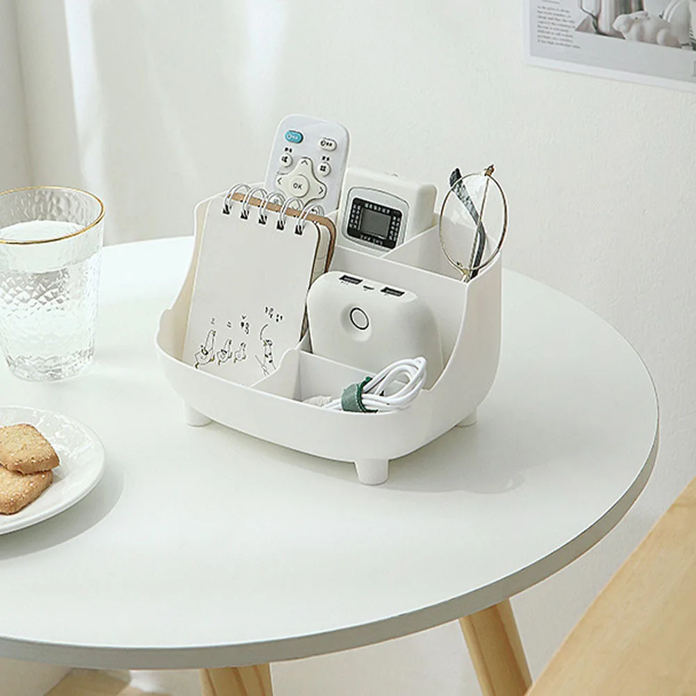 

Multi-Function Stationery Storage Box with Drawer and Multi-Grid Compartments for Desktop Organization Home Office School Use