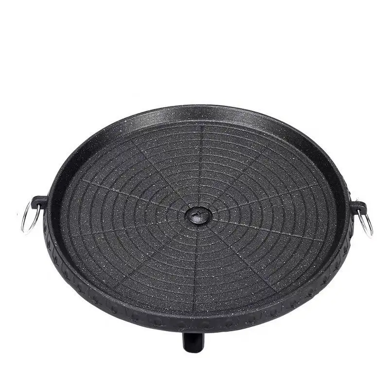 

Non-Sti Cam Outdoor BBQ ill Pan Convenient Portable Karaoke Stove Diwaer Se Easy to Clean Stone Kitchenware