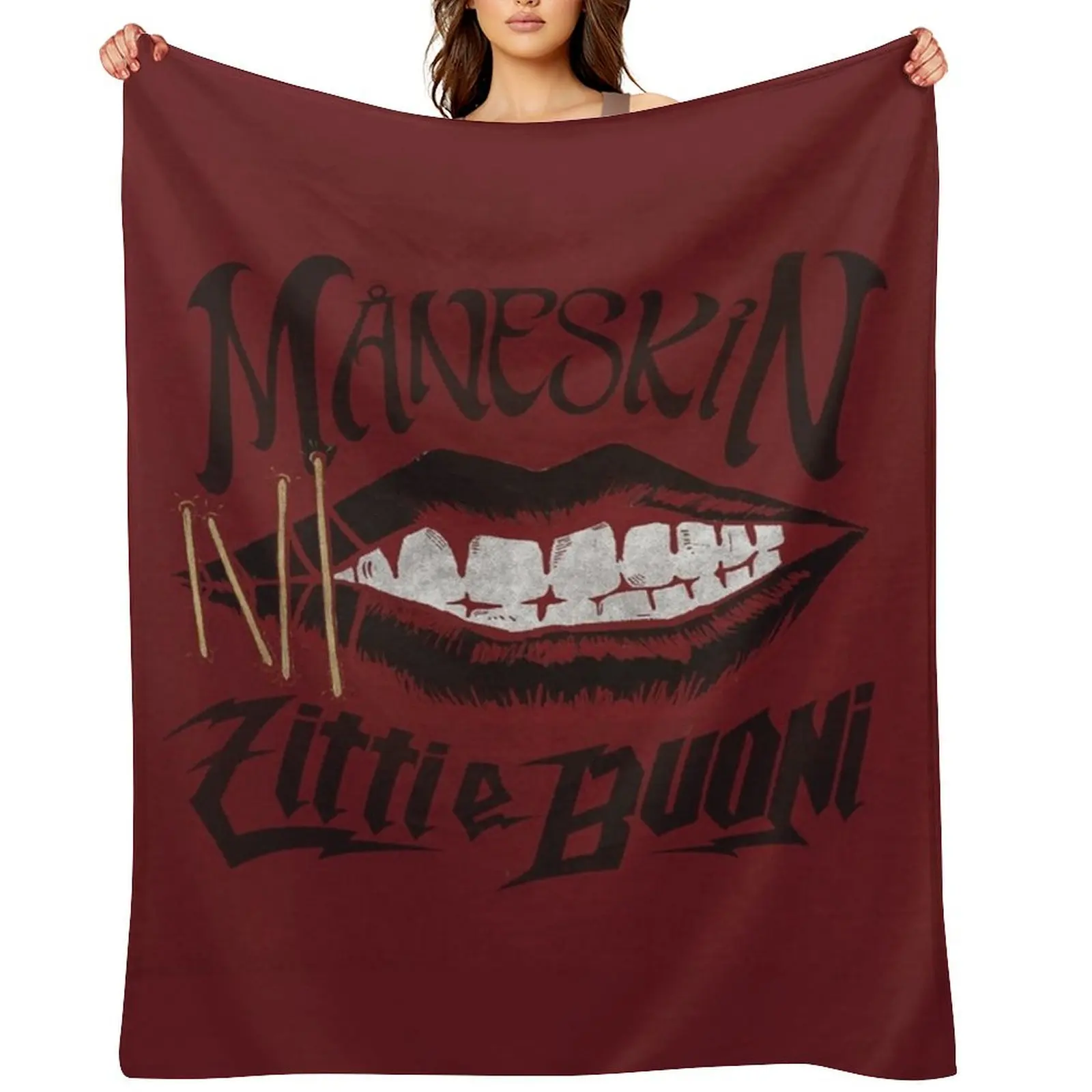 

Maneskin Throw Blanket Soft For Sofa Thin Summer Beddings Blankets