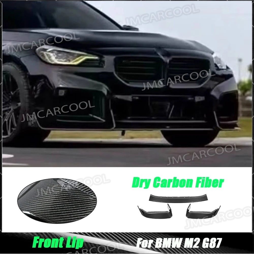 

Для BMW M2 G87 2022+ Накладка на передний бампер из сухого карбона, диффузор, защита, спойлер, комплект обвеса