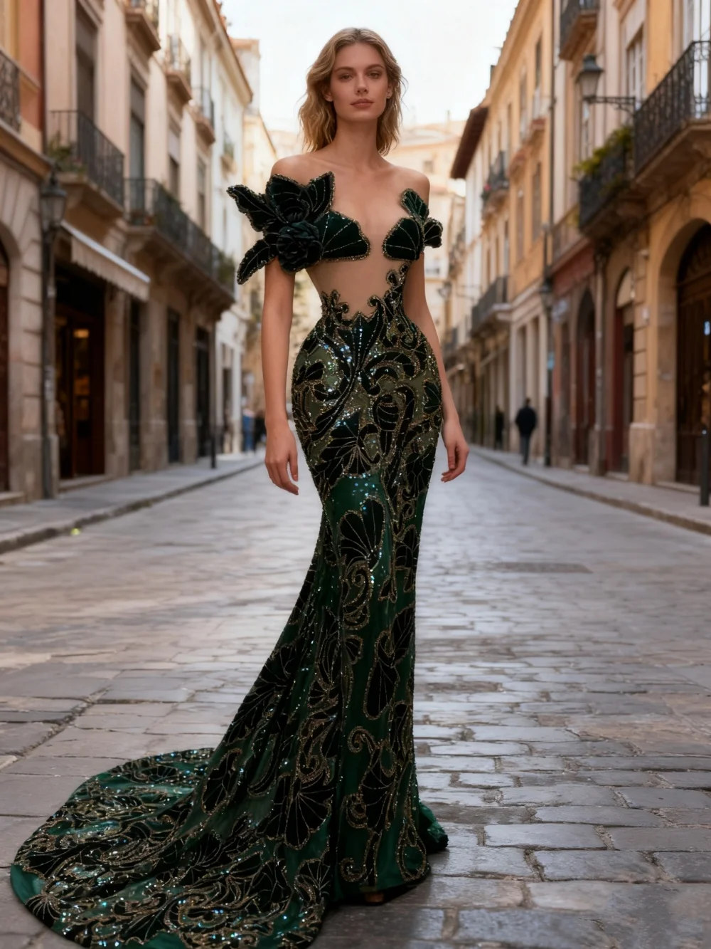 

Романтическое вечернее платье с бисером и бриллиантами, изящное платье без рукавов для красной ковровой дорожки, 2026, романтическое вечернее платье длиной до пола с 3D листьями