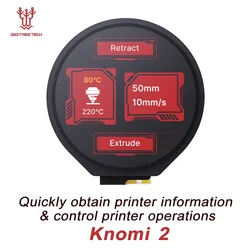 BIGTREETECH KNOMI 2 for Klipper Voron Stealthburner 3D Printer Display Screen DIY Parts Open Source For Klipper Not for A1/P1/X1