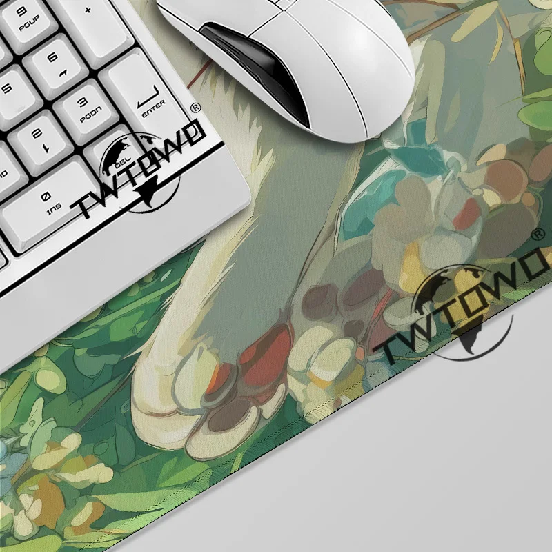 Mouse Pad Flowers And Cat Gaming printon demand Home Computer New Mousepad XXL MousePads Carpet Soft Computer Mouse Mats