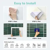 30cmx30cm Tile Wall Stickers Waterproof 3D Self Adhesive Wall Stickers Moisture-proof Oil-Resistant Stove Sticker 6