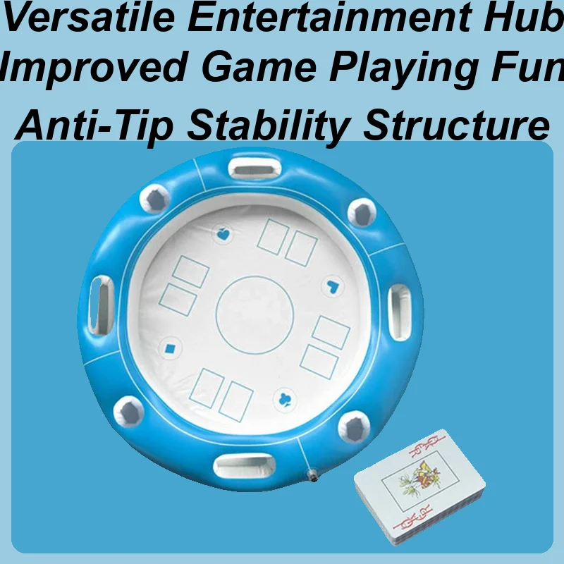 

Floating Table For Pool Inflatable Card Game Table For Pool Interactive Activity Accessories Entertainment Desk With Playing