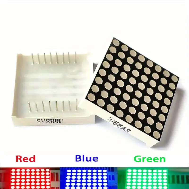 

5pcs MAX7219 LED Display Modules 3MM Dot Matrix Module common-cathode Green/Red/Blue LED Light Electronic DIY MAX7219 Module