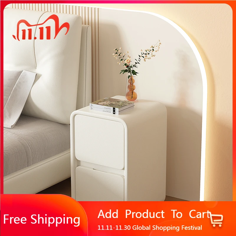 Низкая дешевая прикроватная тумбочка для спальни, мобильные шкафы, ящики, тумбочка, белый роскошный органайзер для хранения, модная мебель Criado Mudo