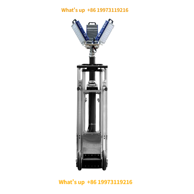 2026 Disel Remote Control Automatic Lifting Emergency Construction Oil Electric LED IP66 Dimmable Portable Mobile Work