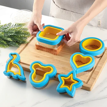 샌드위치 절단 및 밀봉 기계, 비스킷 플라스틱 절단기, 가정용 주방 도구, 베이킹 몰드, 창의적인 절단