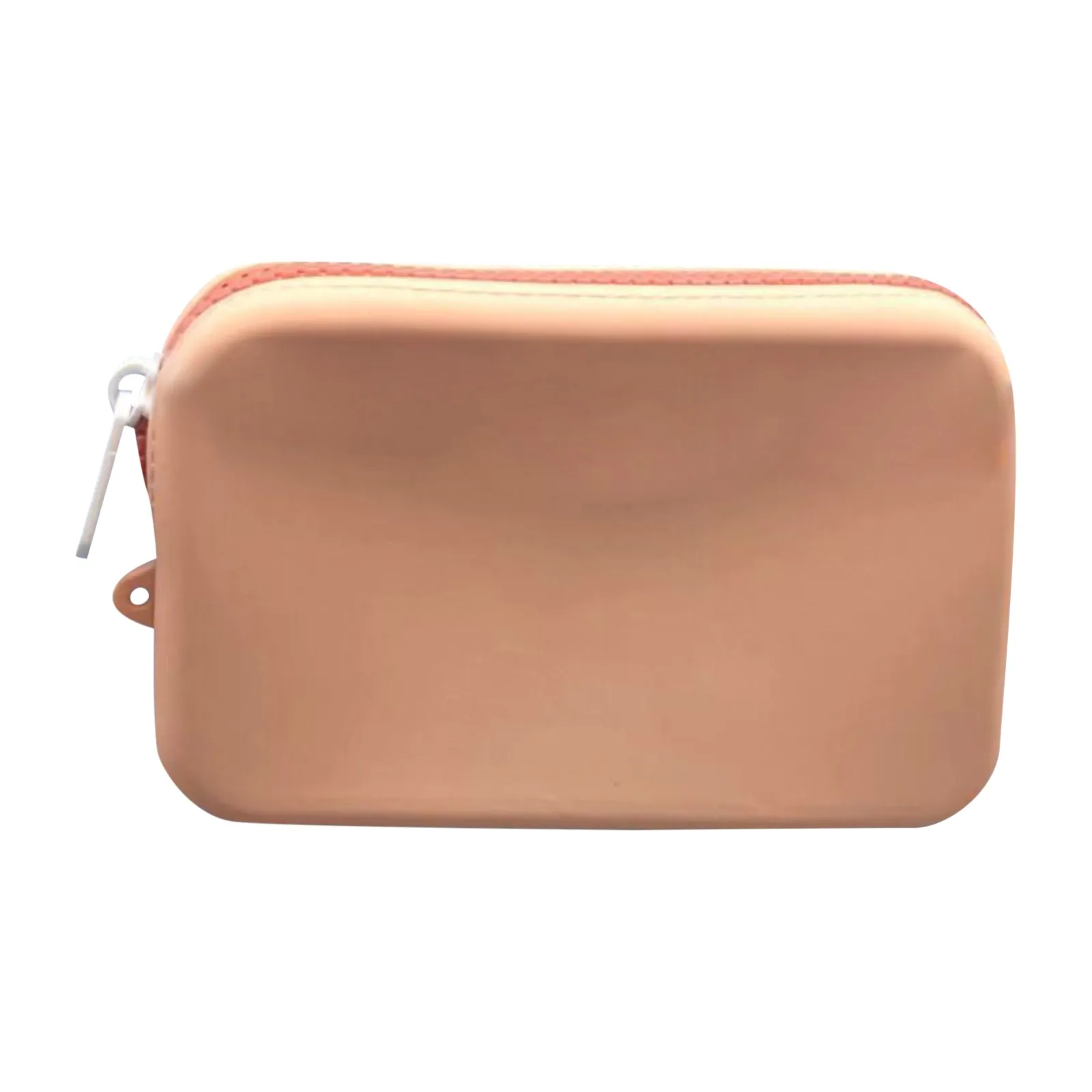 Borsa portaoggetti cosmetica piccola quadrata in silicone Porta pennelli per trucco da viaggio di grande capacità Organizzatore cosmetico portatile