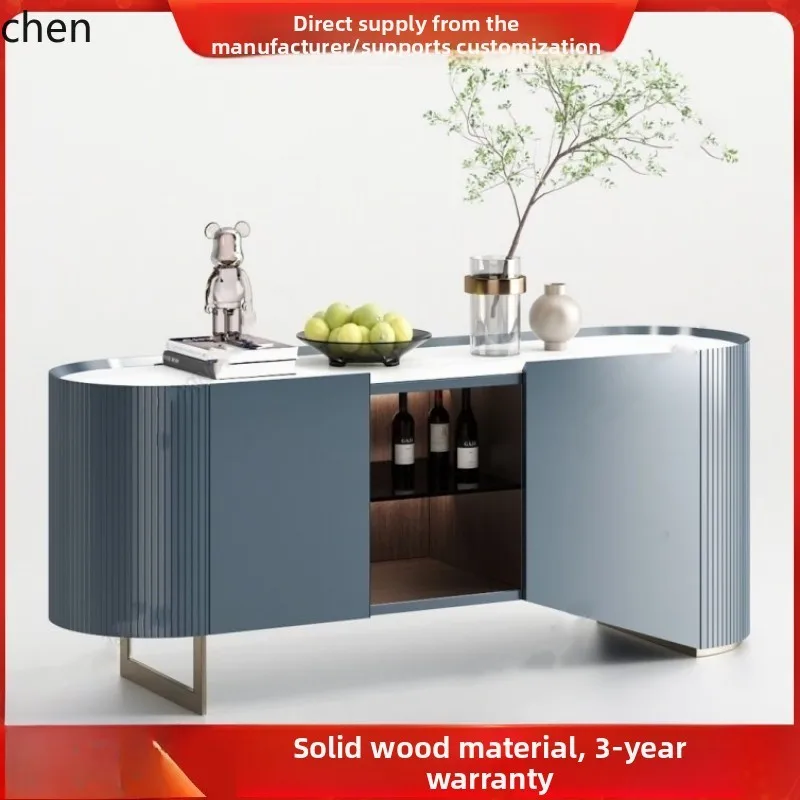 HT Piano Lacquer Sideboard Creative Art Entryway Modern Minimalist Tea Cabinet Storage Cabinet Complete Set