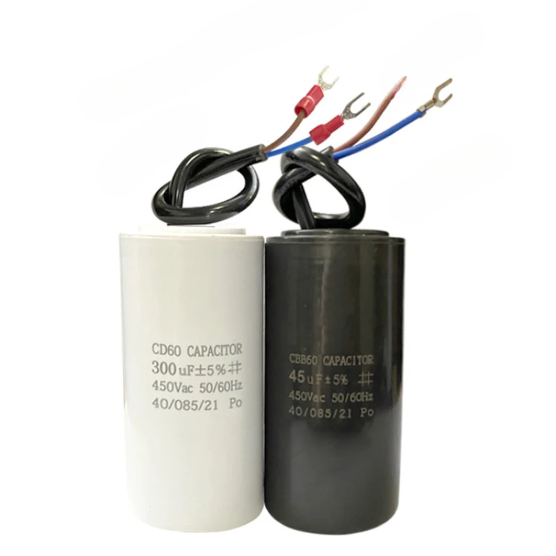 

Motor Capacitor 220V Water Pump Start Running 100/200/300/400/450vcd60 Series High Quality