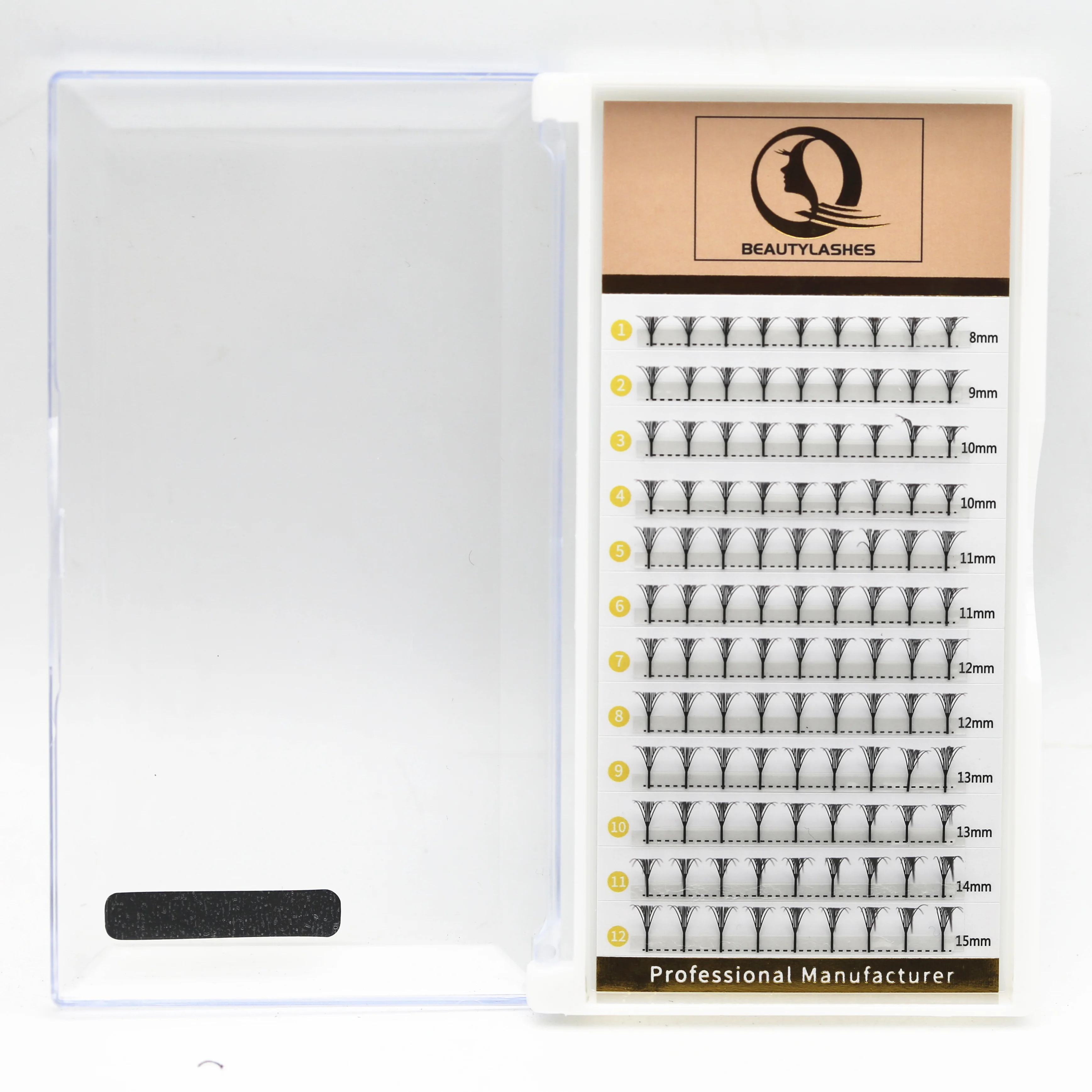 Comic Wing eyelash extension manfa premade พัดลมขนตาปลอม