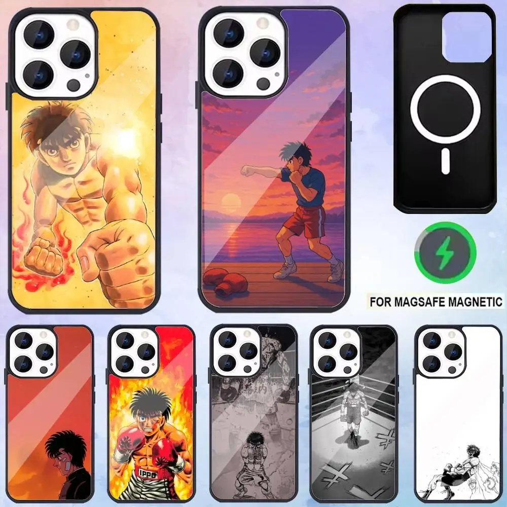 

B-boxing H-Hajime no Ippos Phone Case For iPhone17,16,15,14,13,12,11 Plus,Pro Max Magnetic Magsafe Wireless Charging