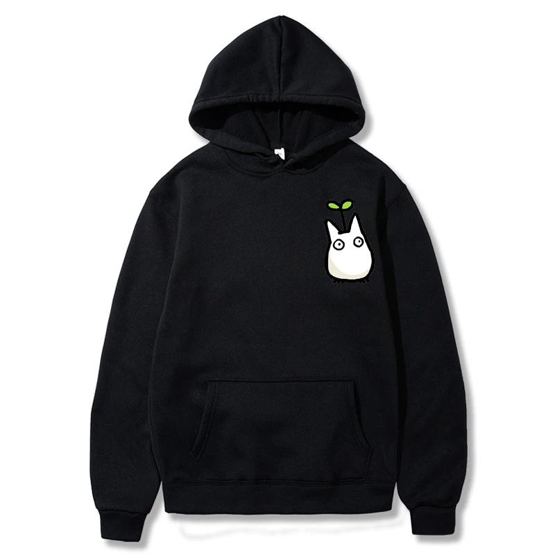 Mulheres de Mangas Compridas Studio Ghibli Hoodie, Moletons Totoro, Impressão Anime Japonesa, Outono, Inverno